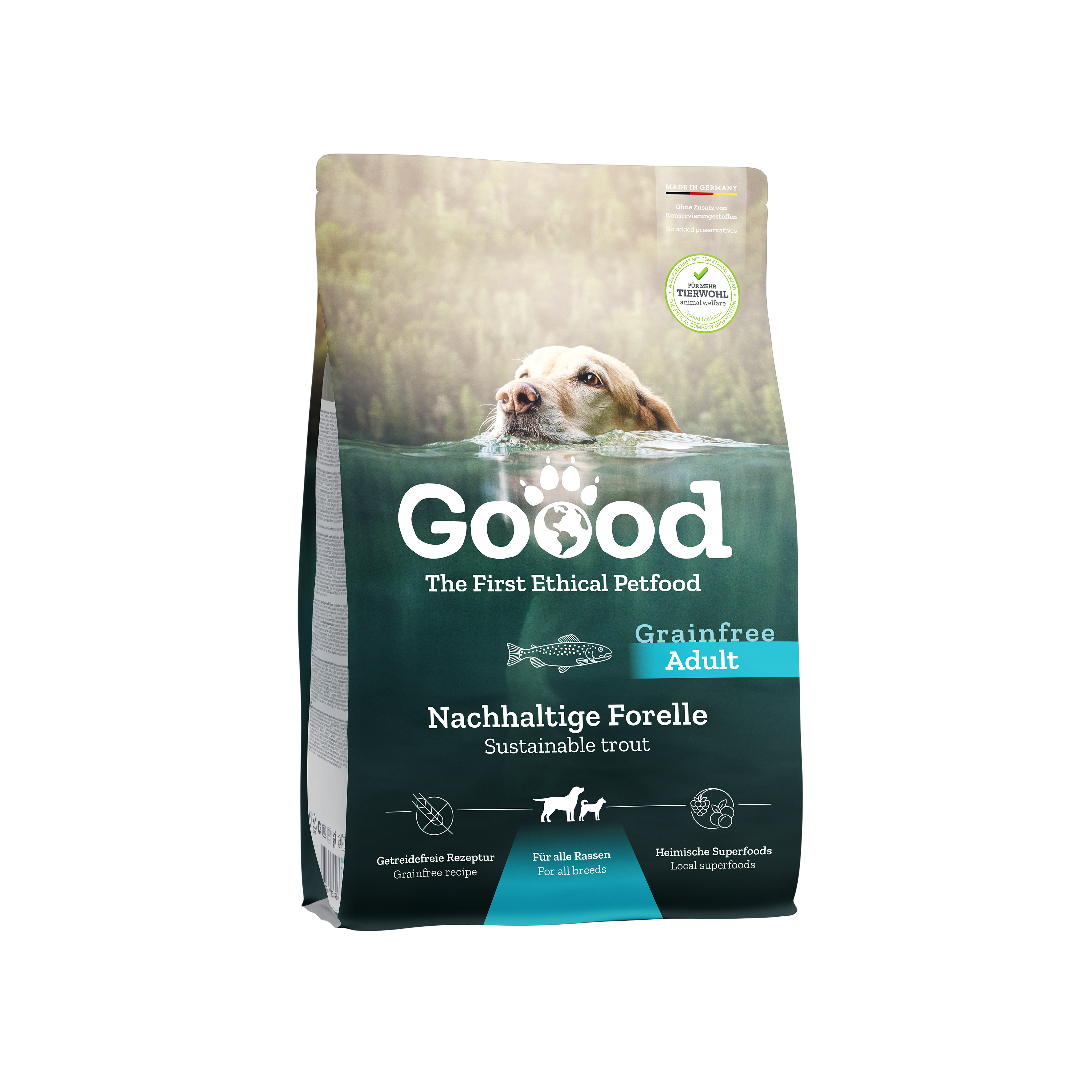 Sustainable Trout Dry Food for Adult Dogs