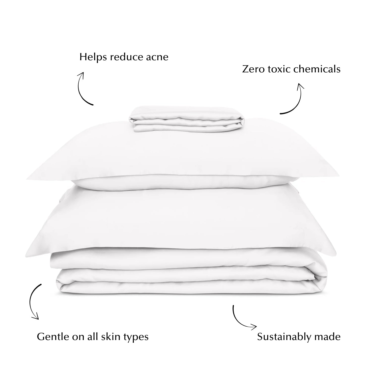 Bed Sheet Set in White (Best Seller)